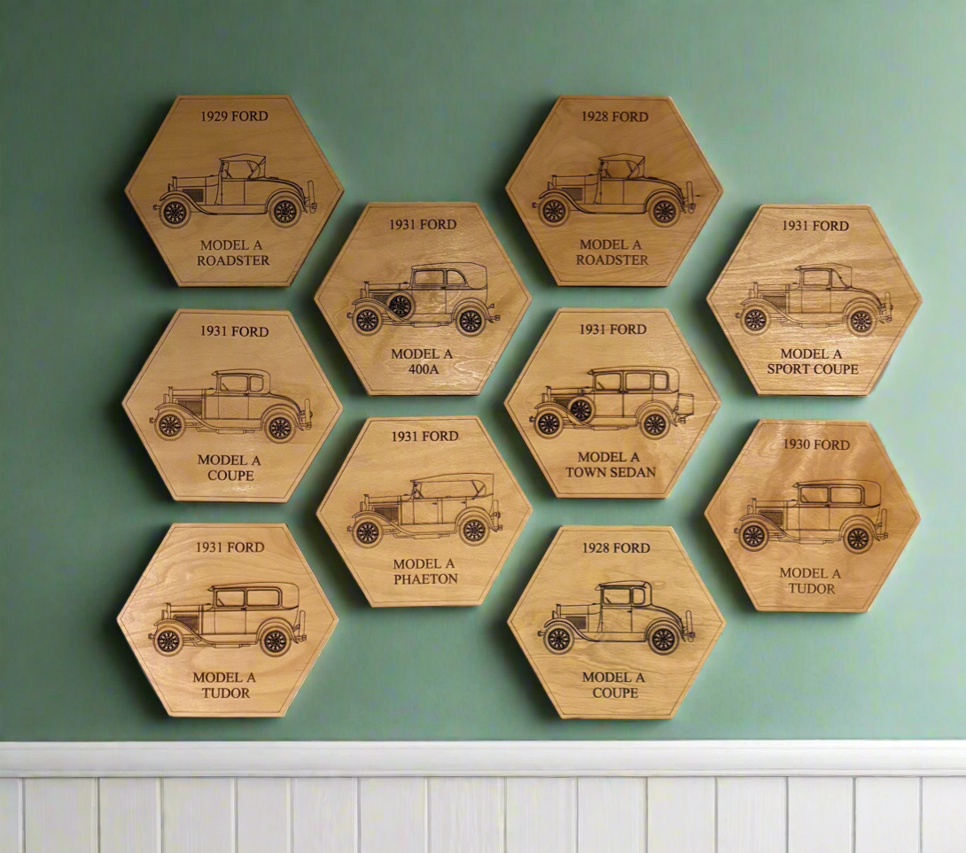 1928, 1929, 1930, 1931 Ford Model A Display or Wall Art (1 piece)