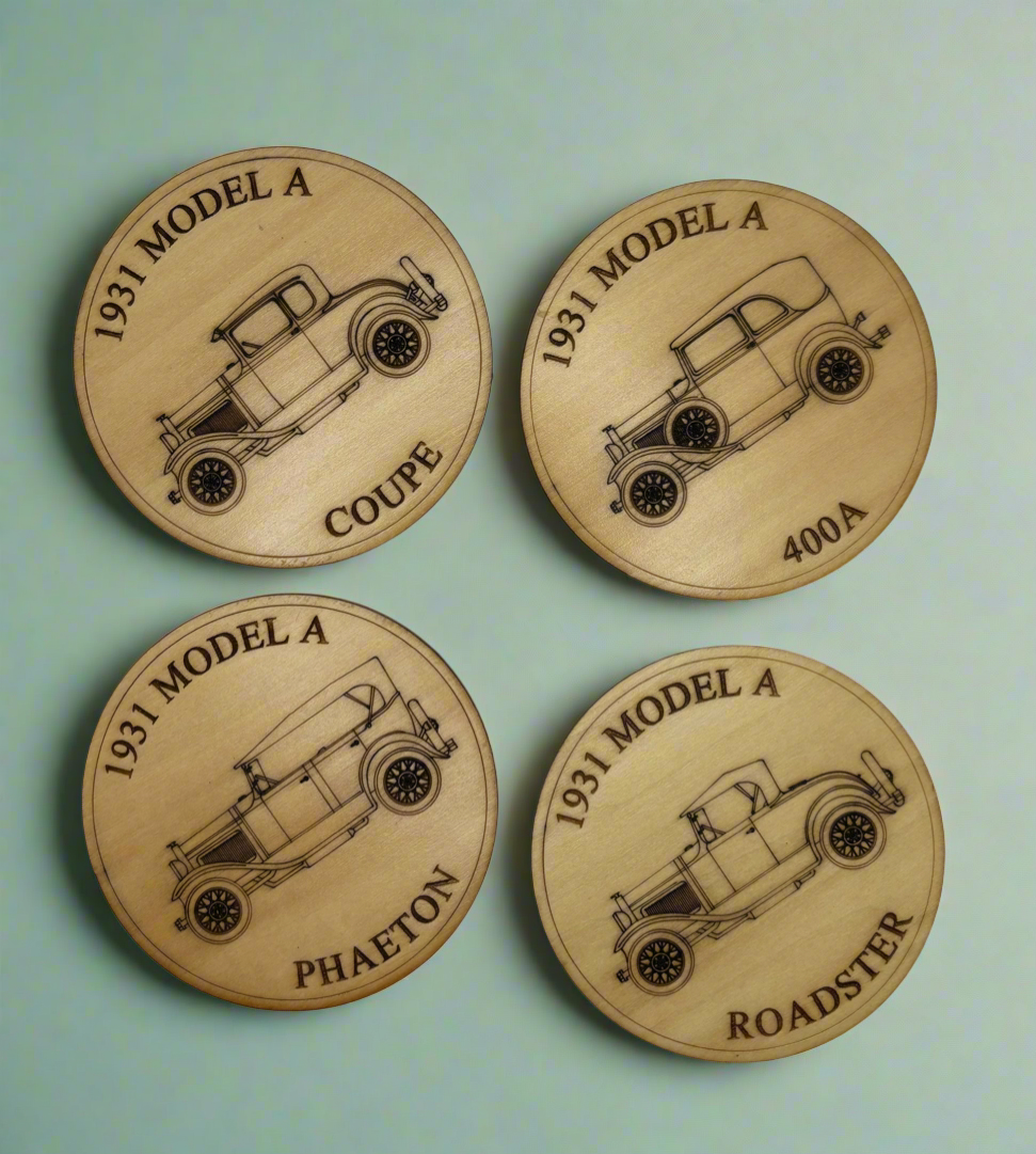 1931 Ford Model A Collection Coaster Set (Set of 6)
