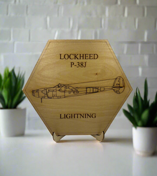 World War II American Airplane Fighter Display or Wall Art (1 piece)