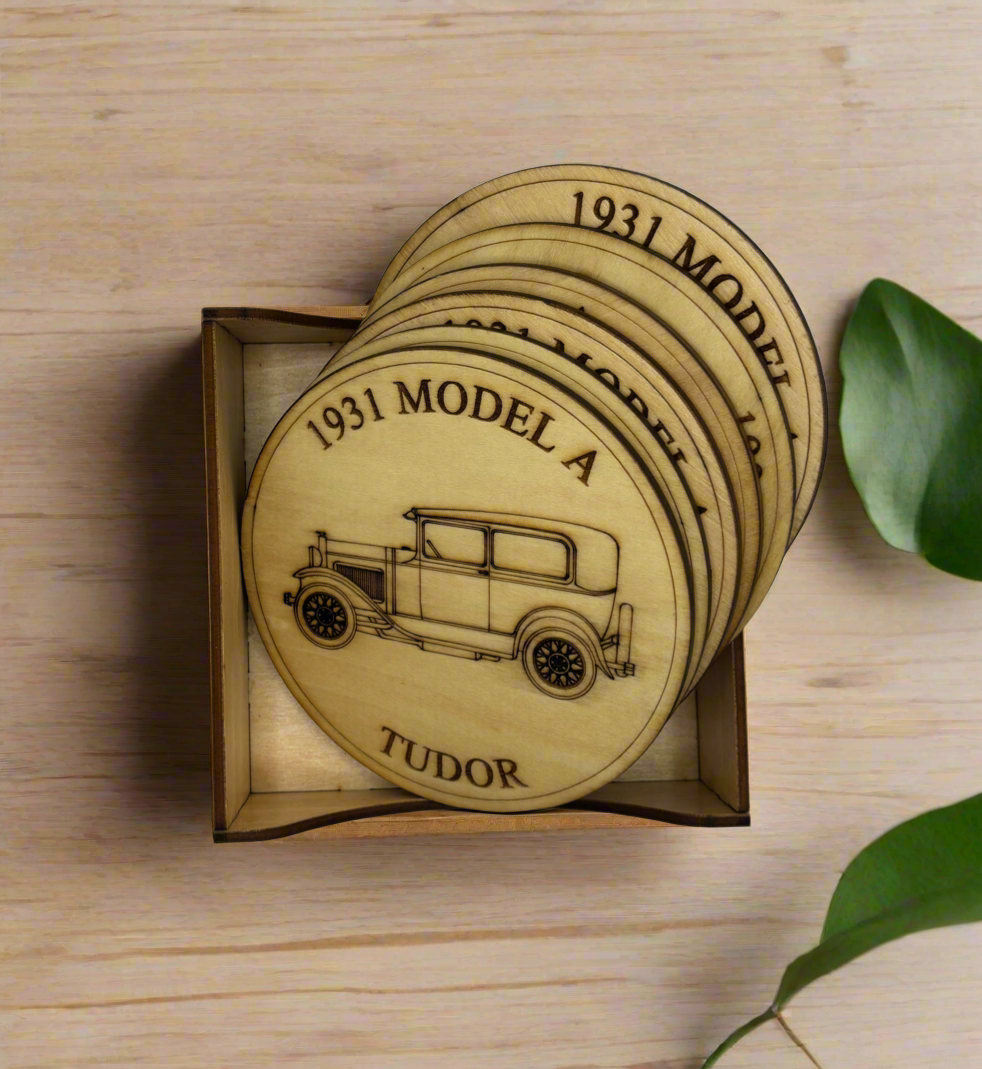 1931 Ford Model A Collection Coaster Set (Set of 6)