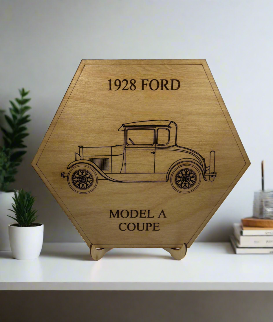 1928, 1929, 1930, 1931 Ford Model A Display or Wall Art (1 piece)