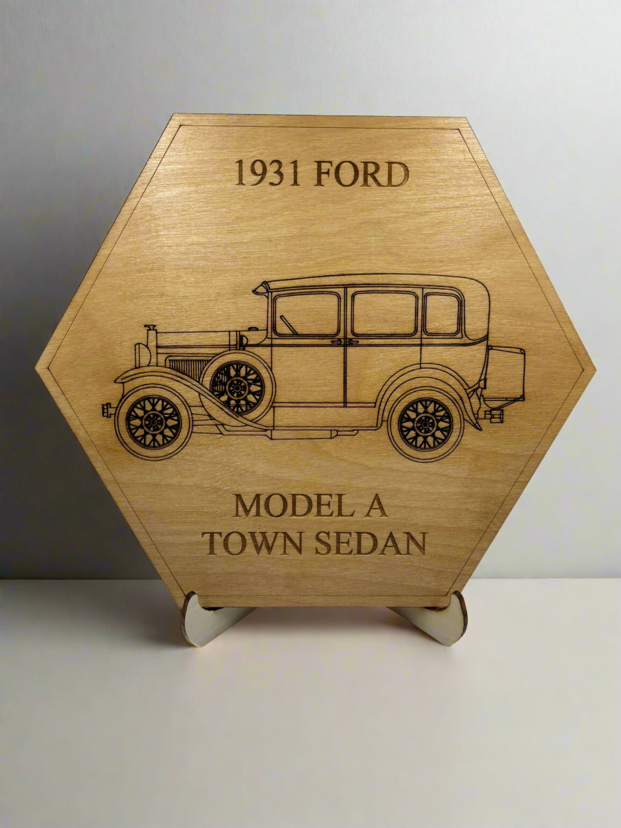 1928, 1929, 1930, 1931 Ford Model A Display or Wall Art (1 piece)