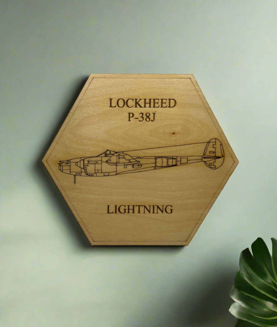 World War II American Airplane Fighter Display or Wall Art (1 piece)
