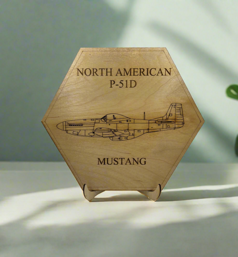 World War II American Airplane Fighter Display or Wall Art (1 piece)