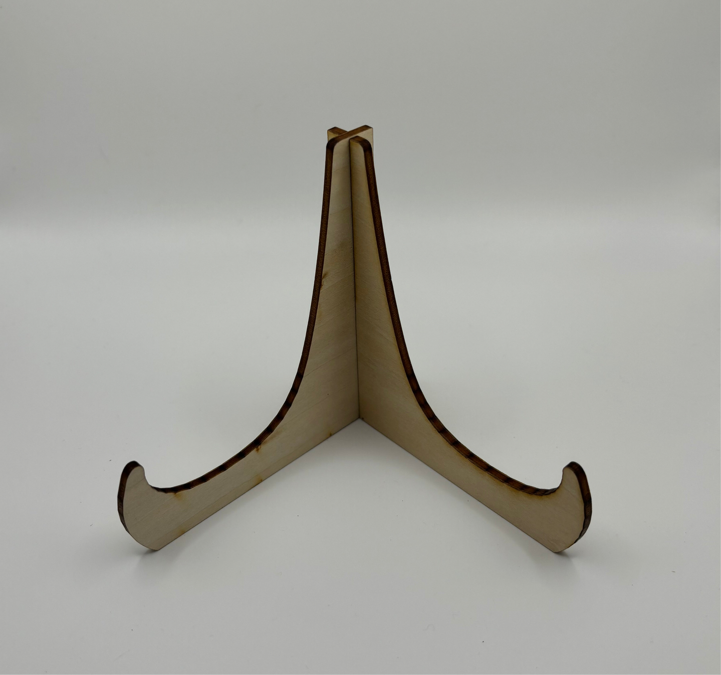 Laser-Engraved Stand for Displaying Art