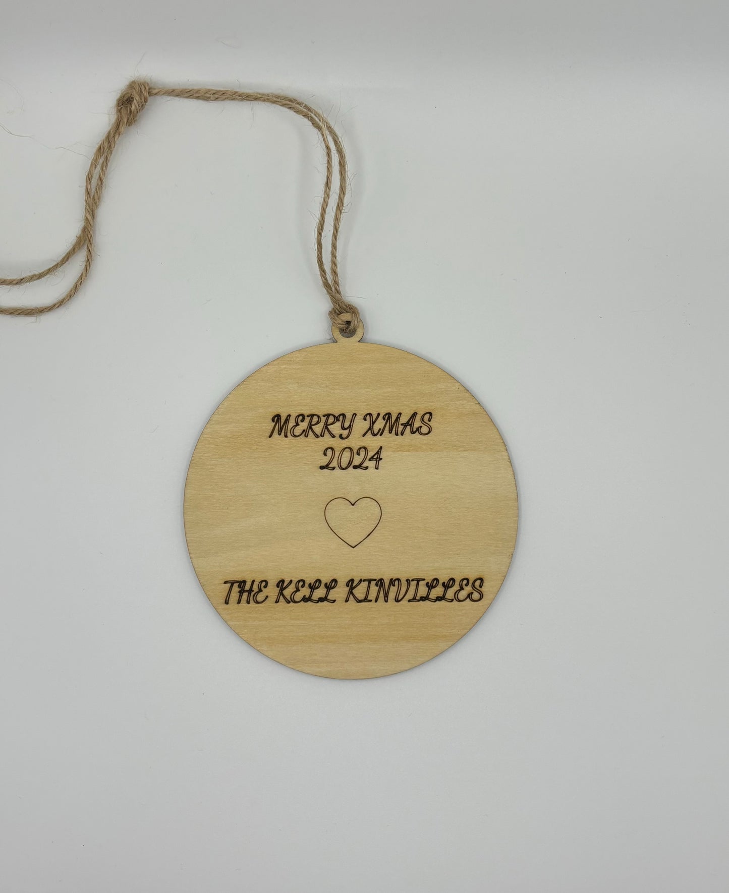 Ford Model A, 1957 Chevy, Mustang Handcrafted Laser-Engraved Christmas Ornament (1 piece)