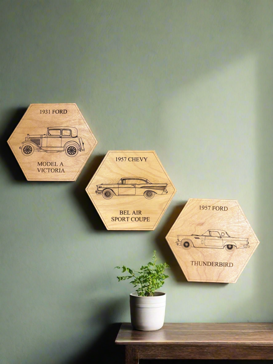1957 Ford Thunderbird Wall or Display Art – Perfect for Car Enthusiasts (1 Piece)