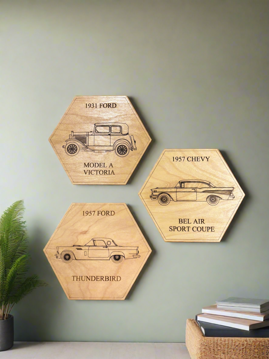 1957 Ford Thunderbird Wall or Display Art – Perfect for Car Enthusiasts (1 Piece)