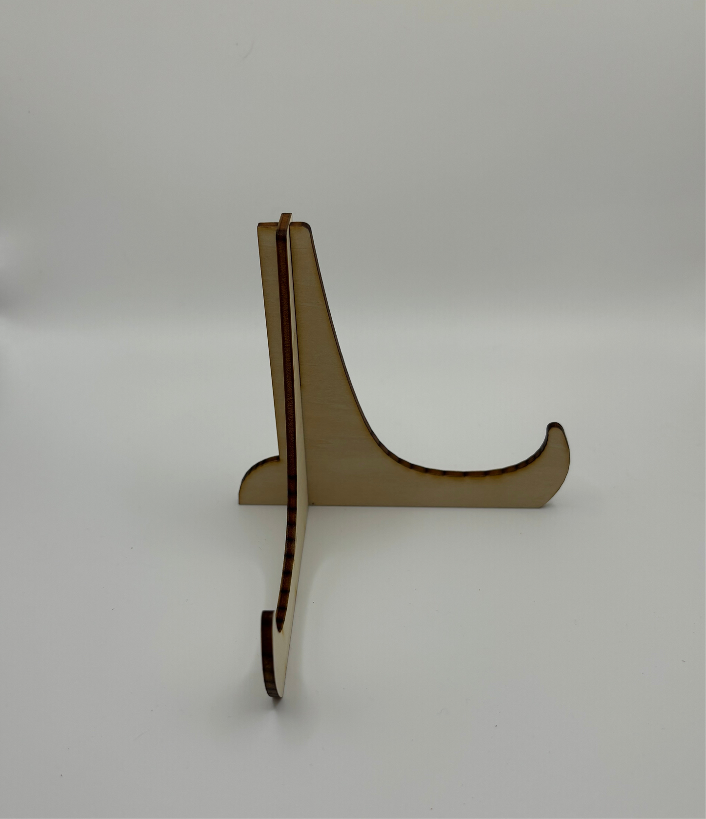 Laser-Engraved Stand for Displaying Art
