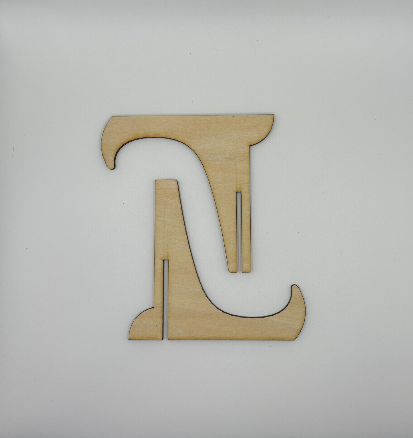 Laser-Engraved Stand for Displaying Art