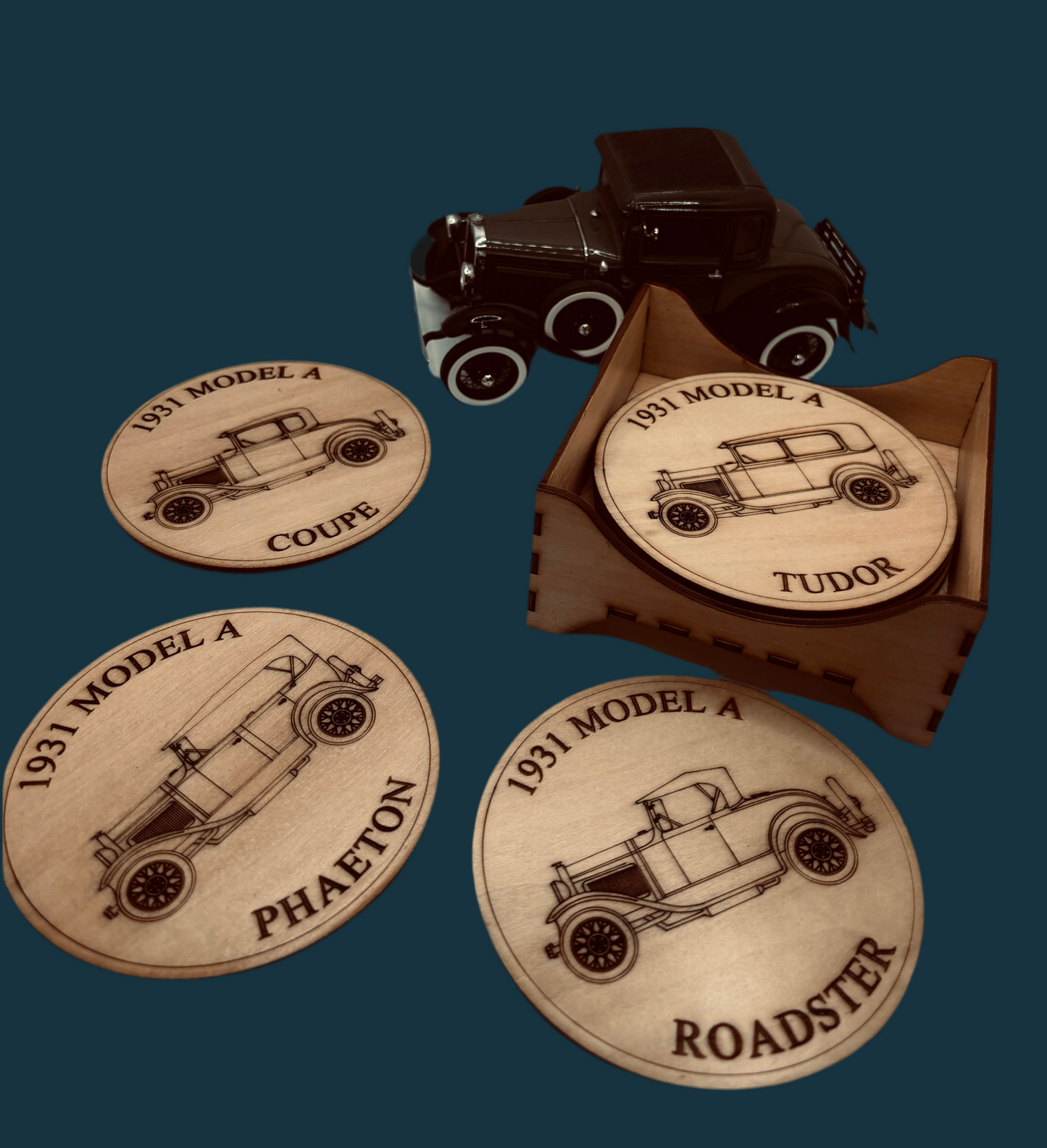 1931 Ford Model A Collection Coaster Set (Set of 6)