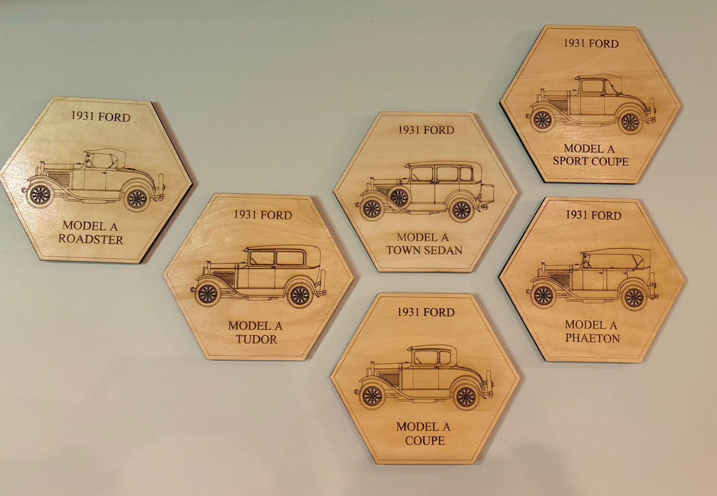 1928, 1929, 1930, 1931 Ford Model A Display or Wall Art (1 piece)