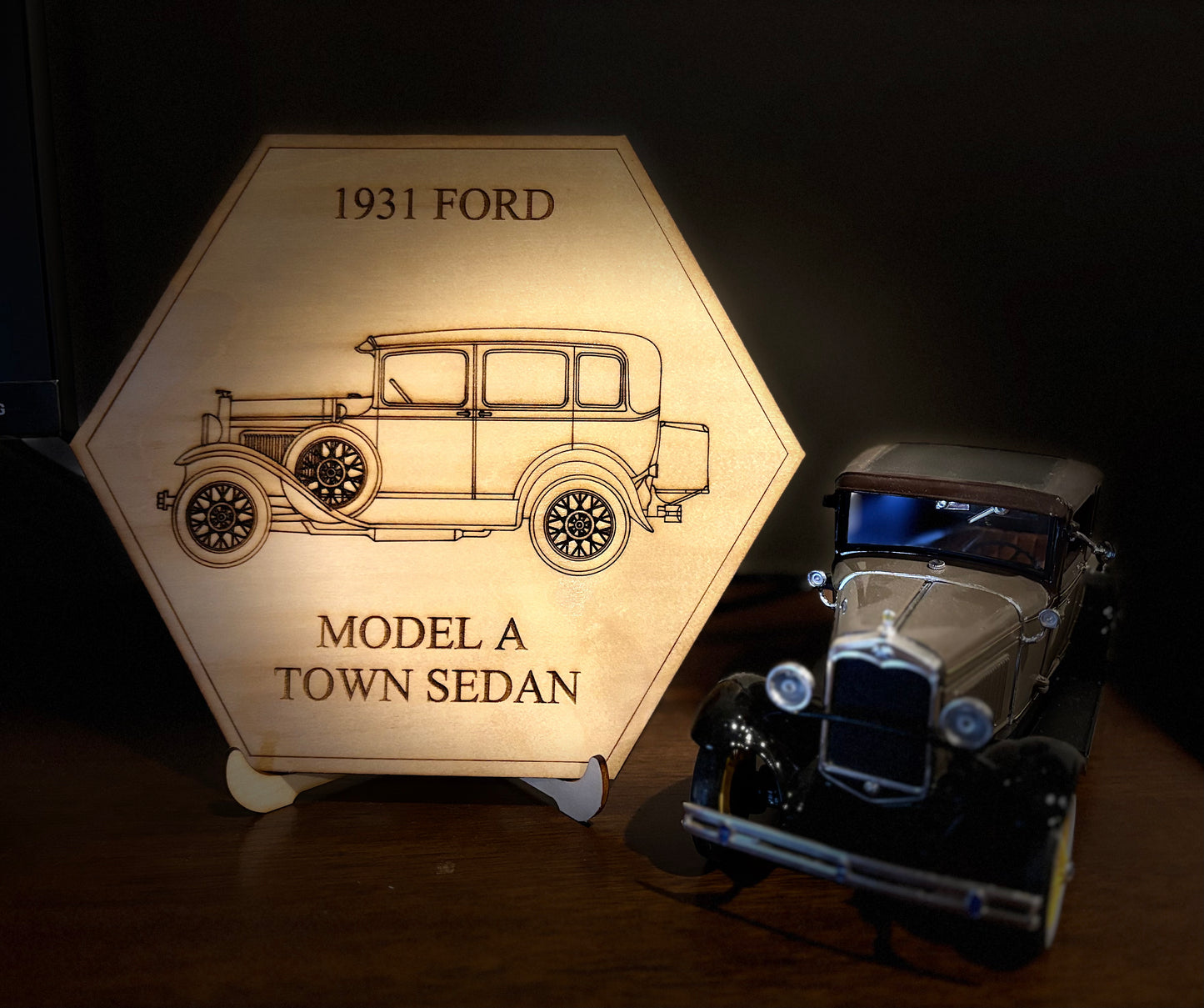 1928, 1929, 1930, 1931 Ford Model A Display or Wall Art (1 piece)