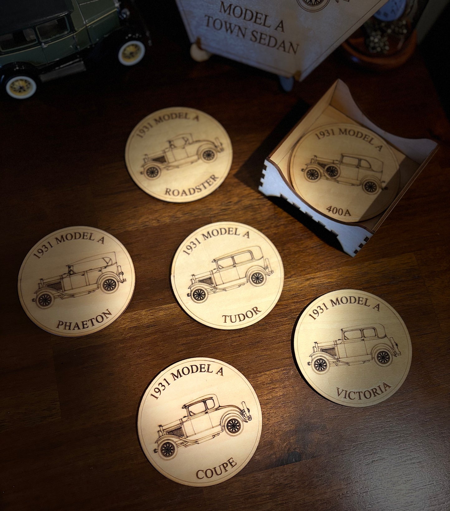 1931 Ford Model A Collection Coaster Set (Set of 6)