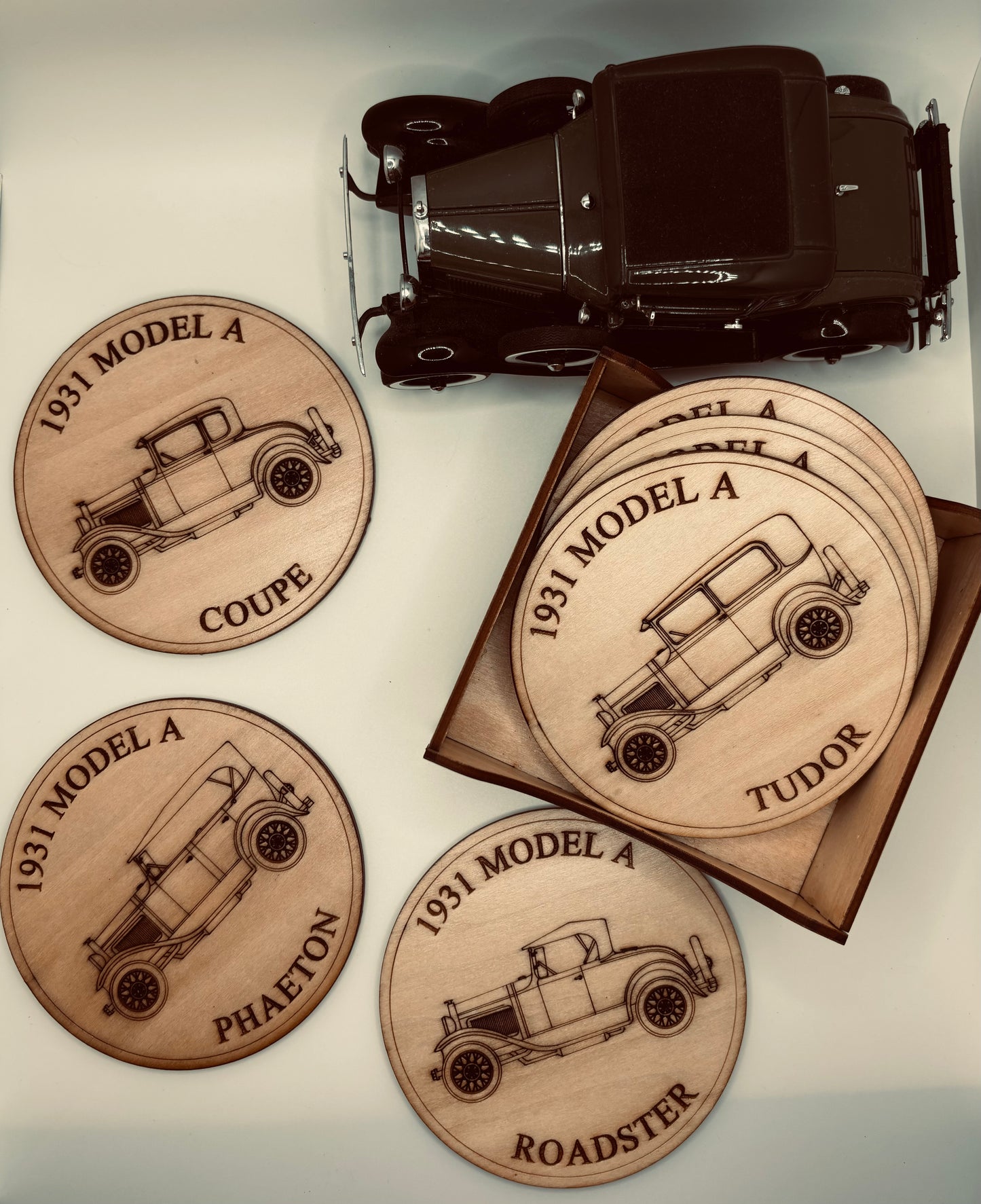 1931 Ford Model A Collection Coaster Set (Set of 6)