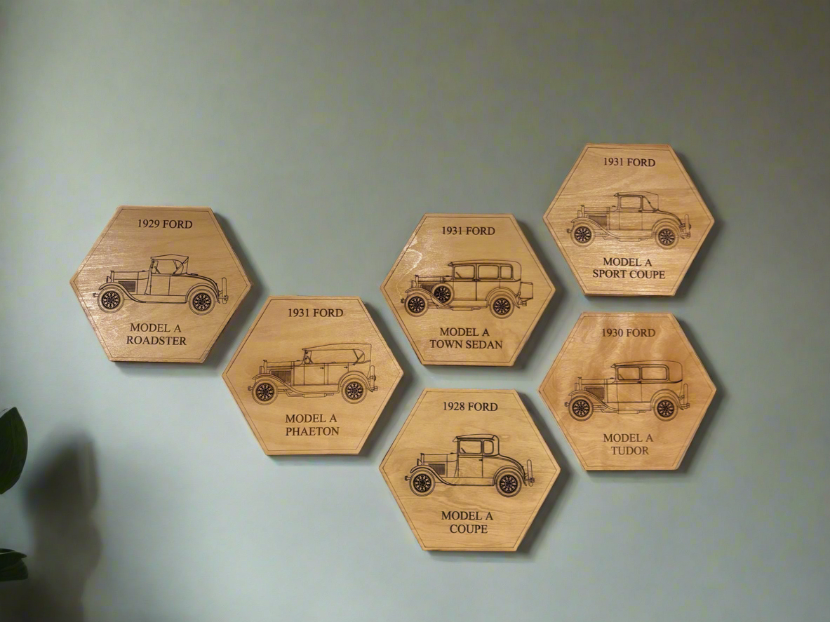 1928, 1929, 1930, 1931 Ford Model A Display or Wall Art (1 piece)